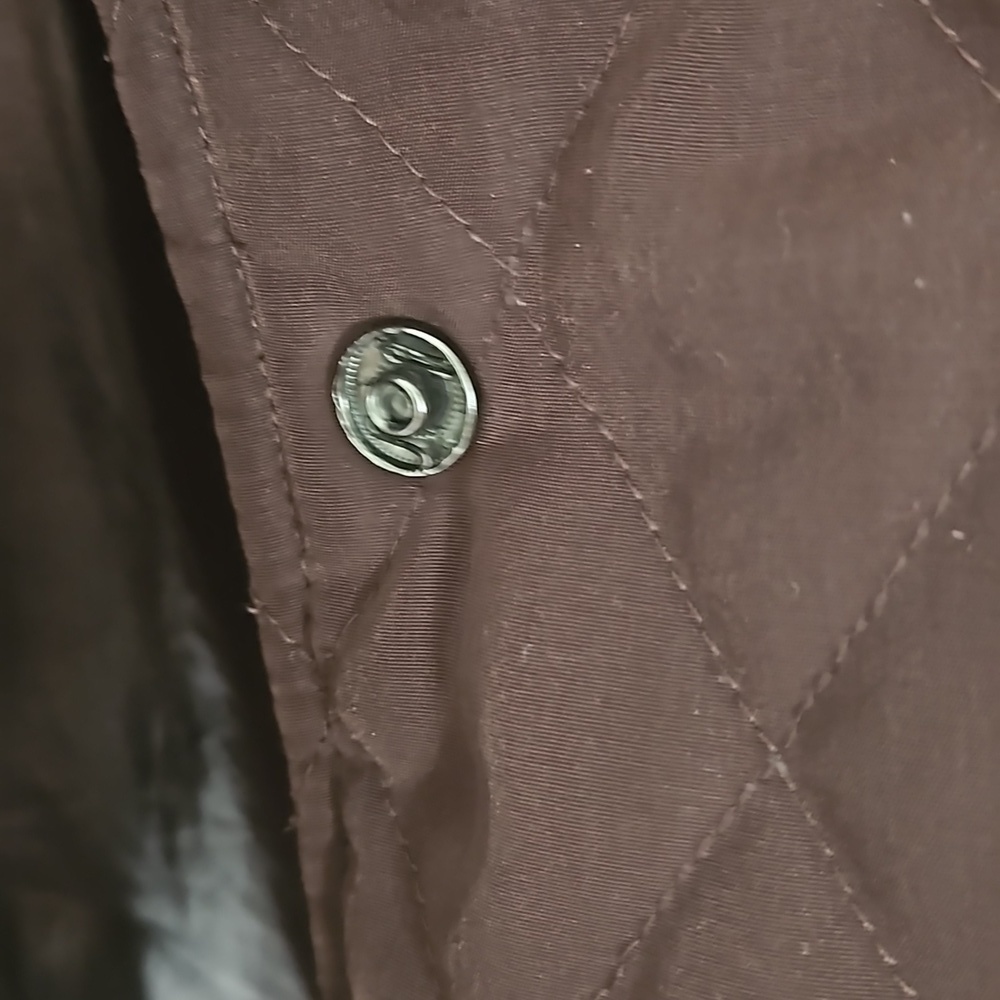 Avenue Quilted Jacket Sz 26/28 Brown Pre-owned - Picture 7 of 12